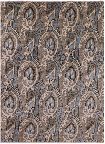 William Morris Hand Knotted Wool Rug - 7' 11