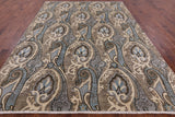 William Morris Hand Knotted Wool Rug - 7' 11" X 10' 7" - Golden Nile