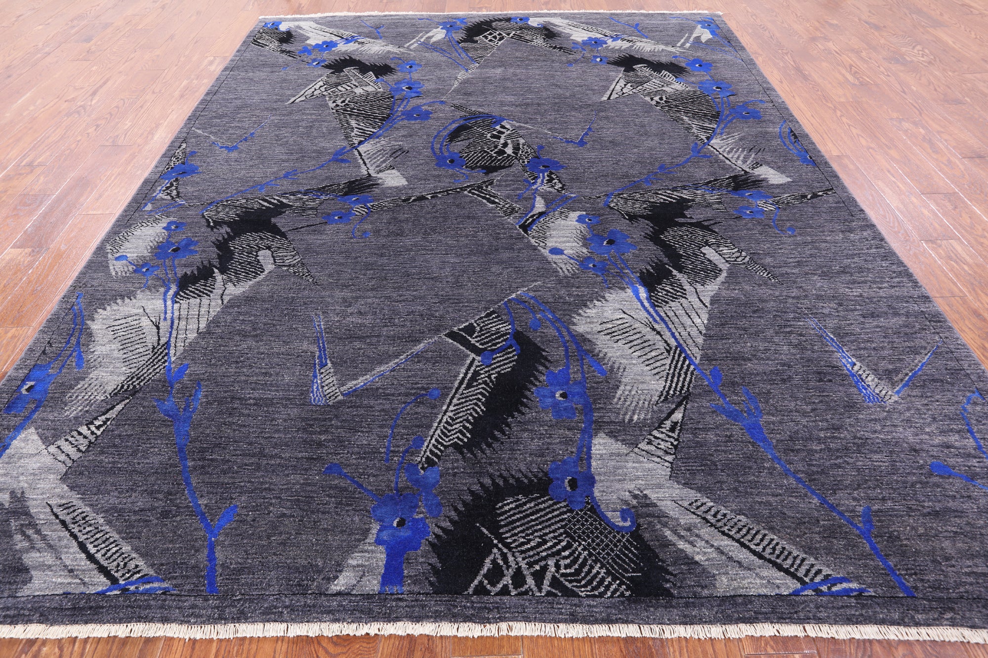 William Morris Handmade Wool Rug - 8' 0" X 10' 0" - Golden Nile