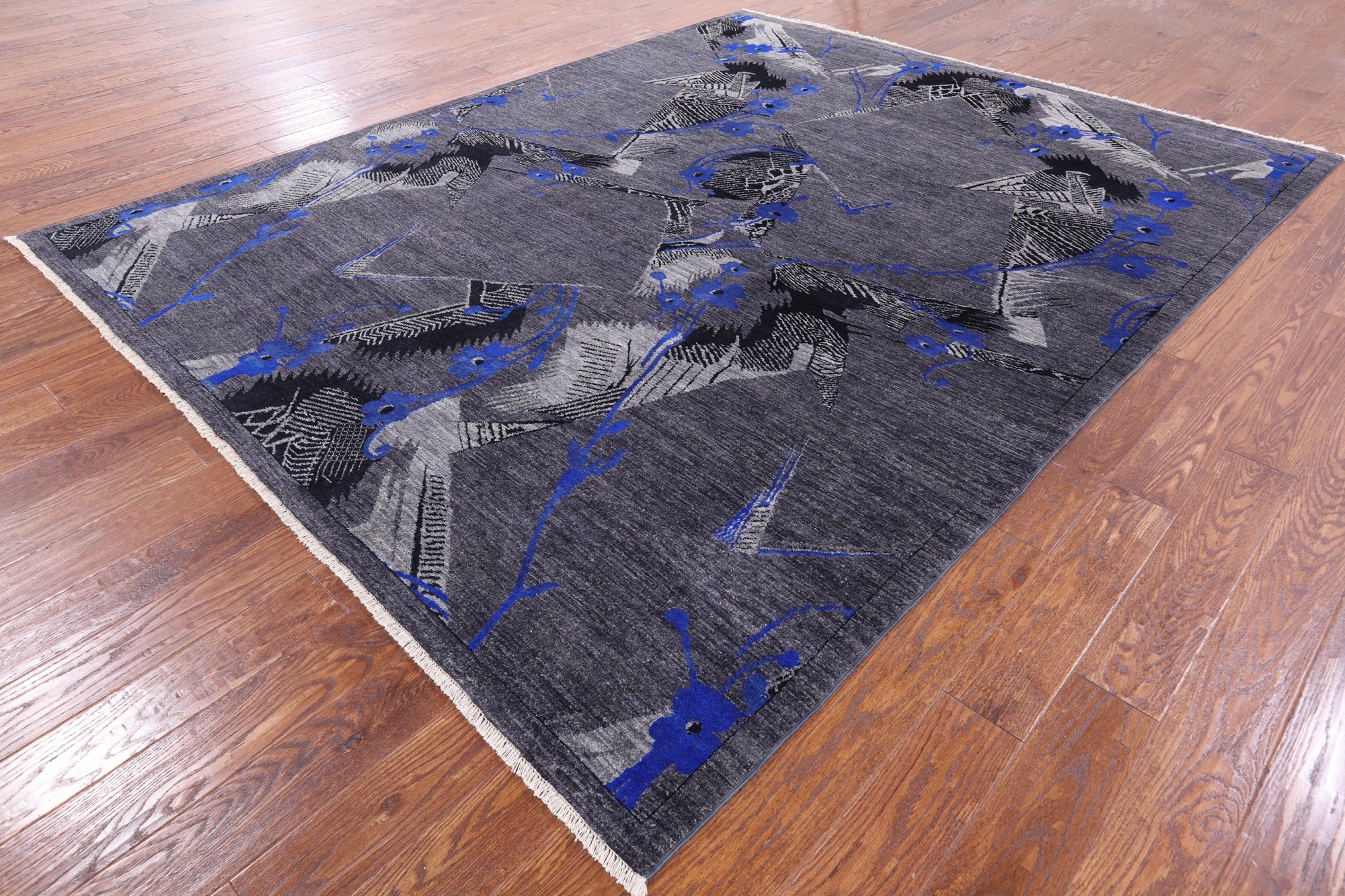 William Morris Handmade Wool Rug - 8' 0" X 10' 0" - Golden Nile