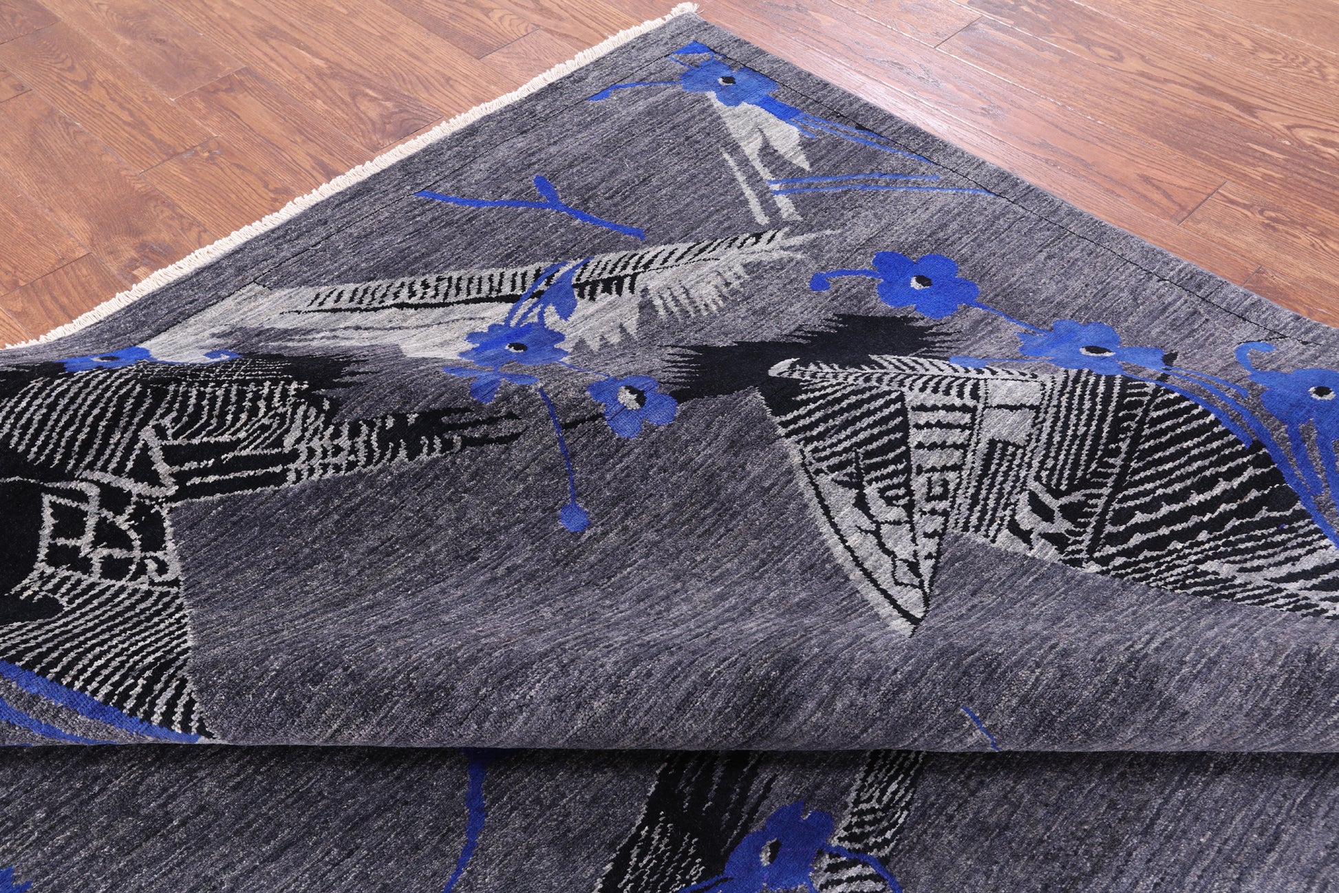 William Morris Handmade Wool Rug - 8' 0" X 10' 0" - Golden Nile