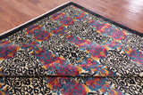 Square William Morris Hand Knotted Wool Rug - 7' 11" X 7' 11" - Golden Nile