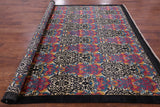 Square William Morris Hand Knotted Wool Rug - 7' 11" X 7' 11" - Golden Nile
