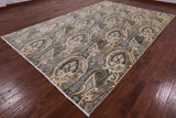 William Morris Handmade Wool Rug - 8' 1" X 12' 6" - Golden Nile