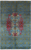 William Morris Handmade Wool Rug - 6' 0" X 9' 3" - Golden Nile
