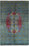 William Morris Handmade Wool Rug - 6' 0" X 9' 3" - Golden Nile