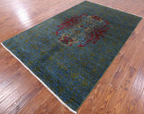 William Morris Handmade Wool Rug - 6' 0" X 9' 3" - Golden Nile