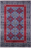 Grey William Morris Handmade Wool Rug - 6' 2" X 9' 1" - Golden Nile