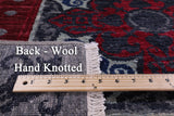 Grey William Morris Handmade Wool Rug - 6' 2" X 9' 1" - Golden Nile