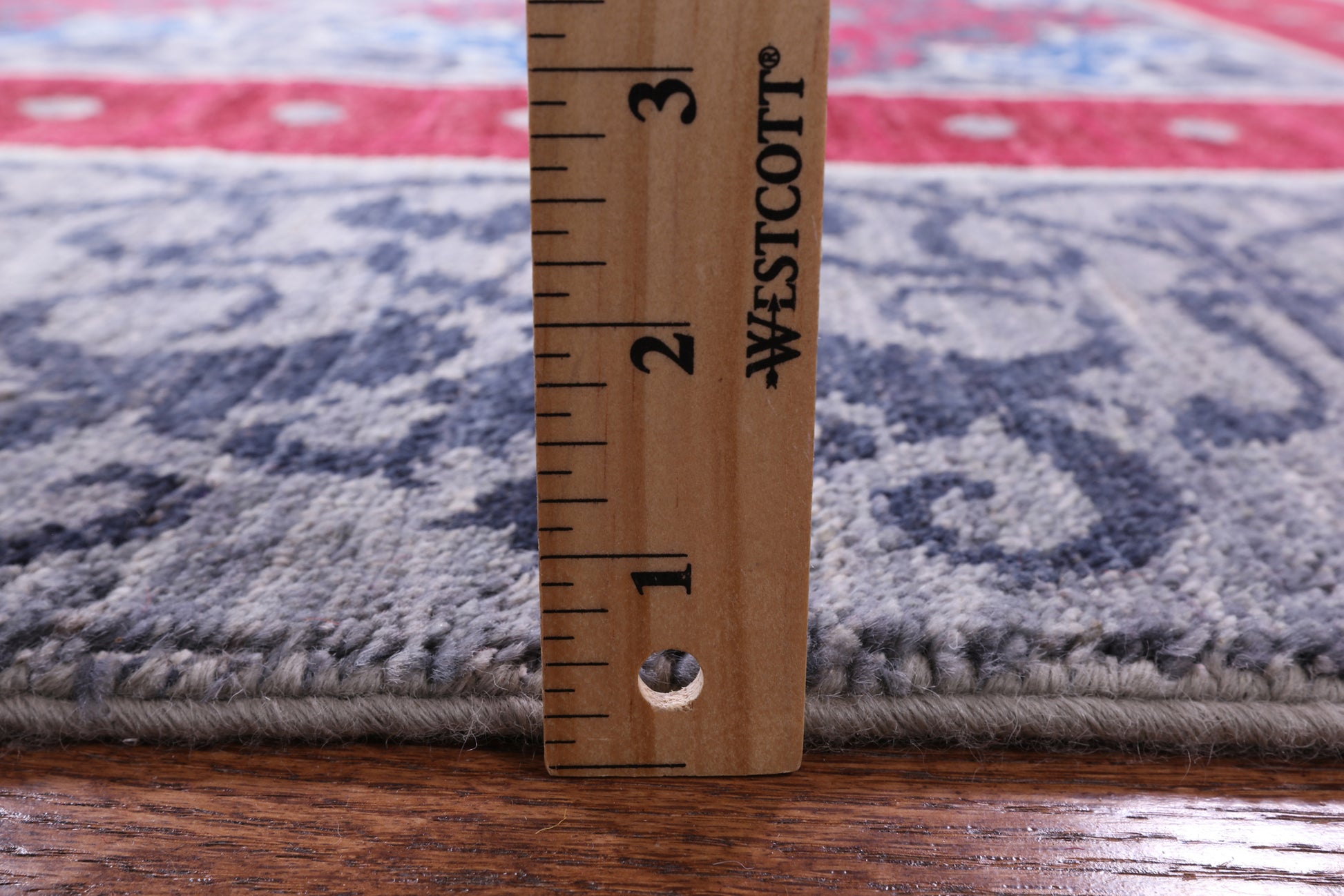 Grey William Morris Handmade Wool Rug - 6' 2" X 9' 1" - Golden Nile