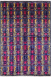 William Morris Hand Knotted Wool Rug - 6' 2" X 8' 10" - Golden Nile