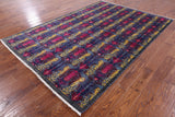 William Morris Hand Knotted Wool Rug - 6' 2" X 8' 10" - Golden Nile