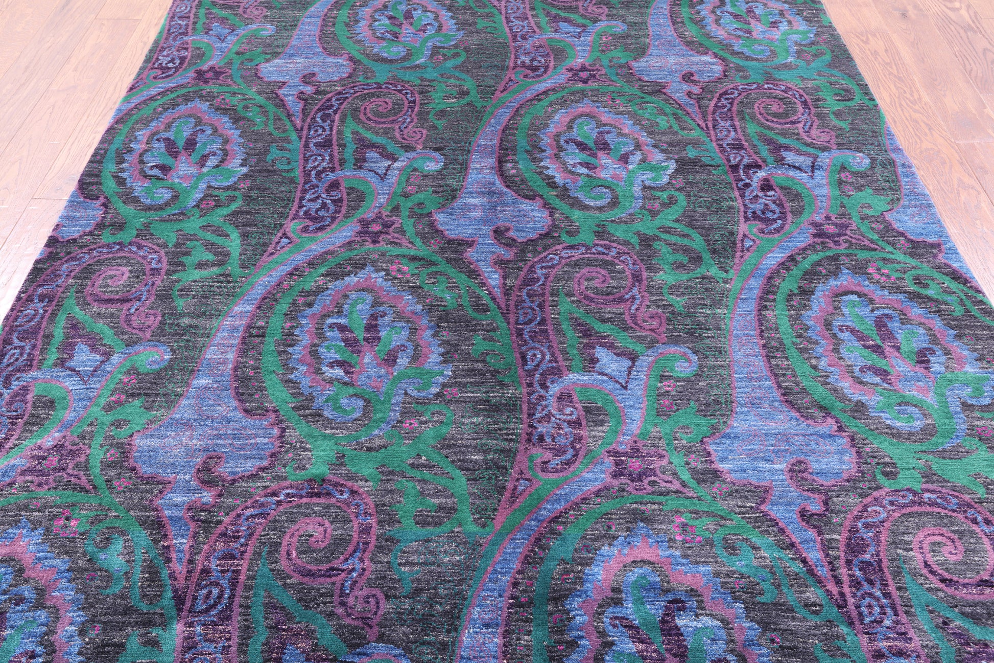 William Morris Handmade Wool Rug - 6' 0" X 9' 0" - Golden Nile