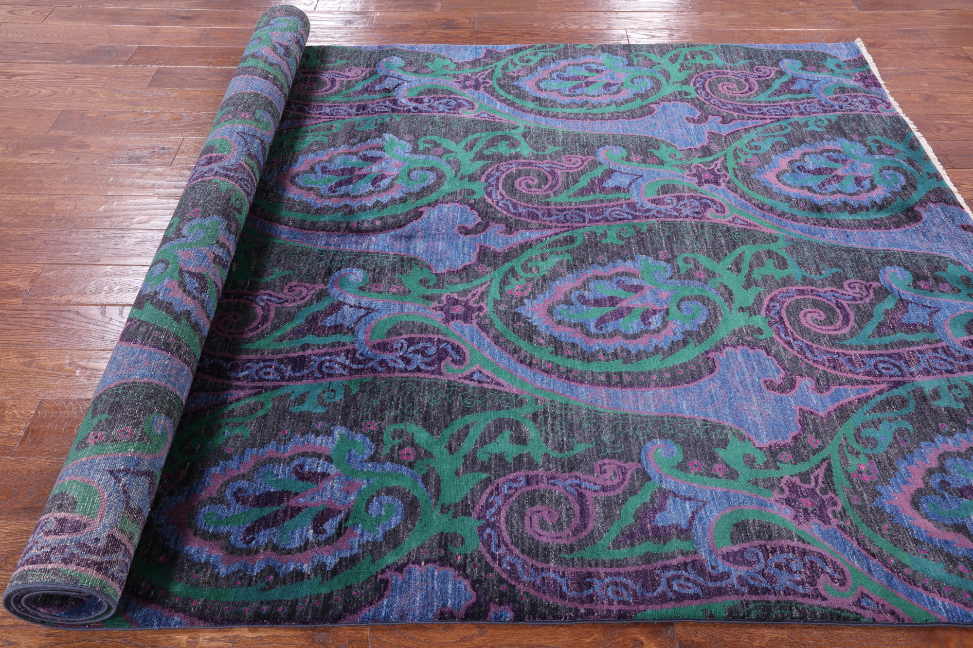 William Morris Handmade Wool Rug - 6' 0" X 9' 0" - Golden Nile