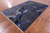 William Morris Hand Knotted Wool Rug - 6' 0" X 9' 0" - Golden Nile