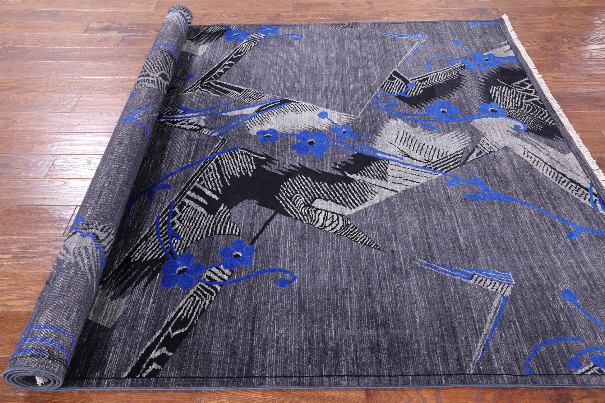 William Morris Hand Knotted Wool Rug - 6' 0" X 9' 0" - Golden Nile