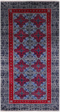 Grey William Morris Hand Knotted Wool Rug - 6' 0" X 11' 2" - Golden Nile