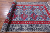 Grey William Morris Hand Knotted Wool Rug - 6' 0" X 11' 2" - Golden Nile