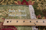 Square William Morris Handmade Wool Rug - 6' 0" X 6' 3" - Golden Nile