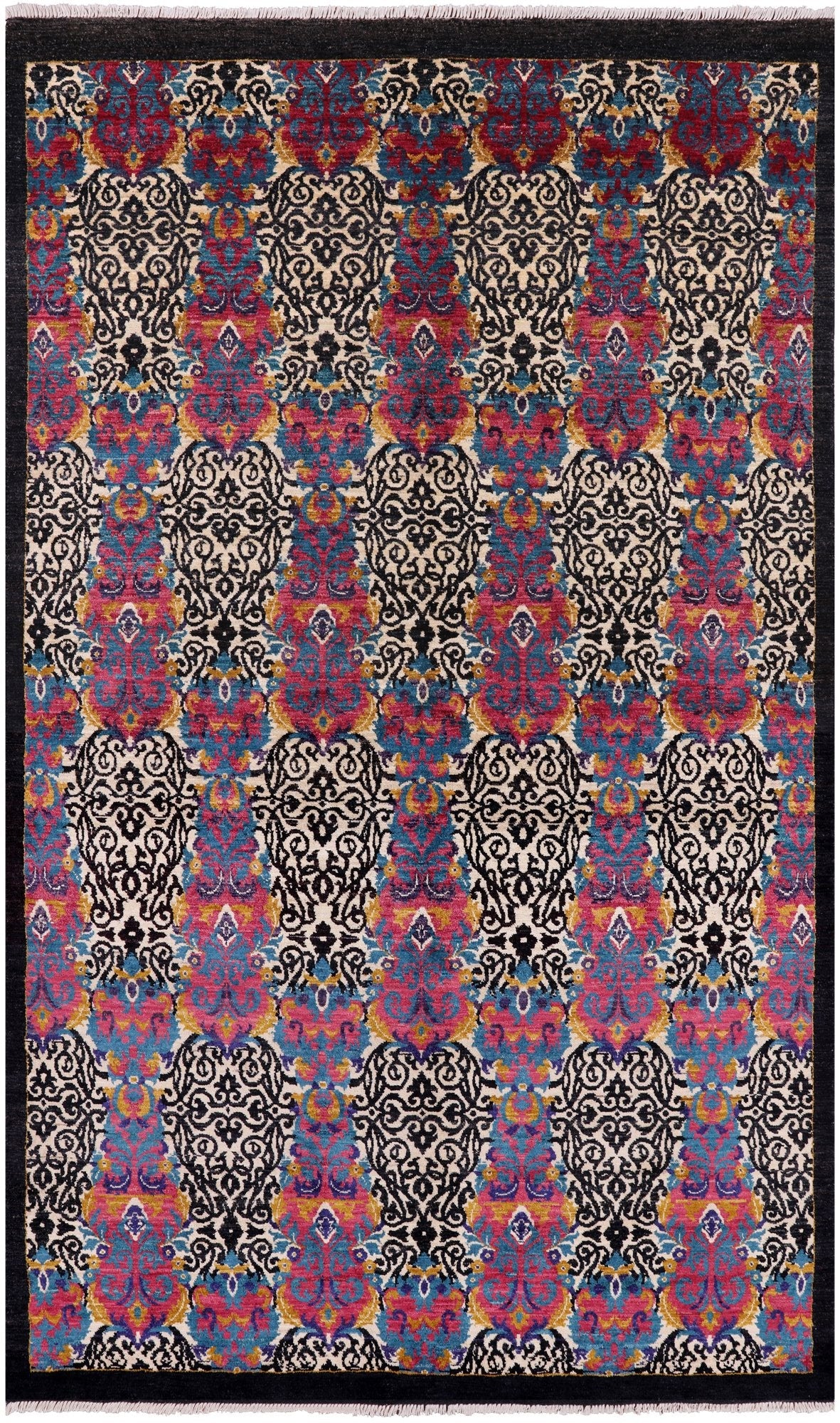 William Morris Hand Knotted Wool Rug - 5' 8" X 9' 5" - Golden Nile