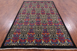 William Morris Hand Knotted Wool Rug - 5' 8" X 9' 5" - Golden Nile