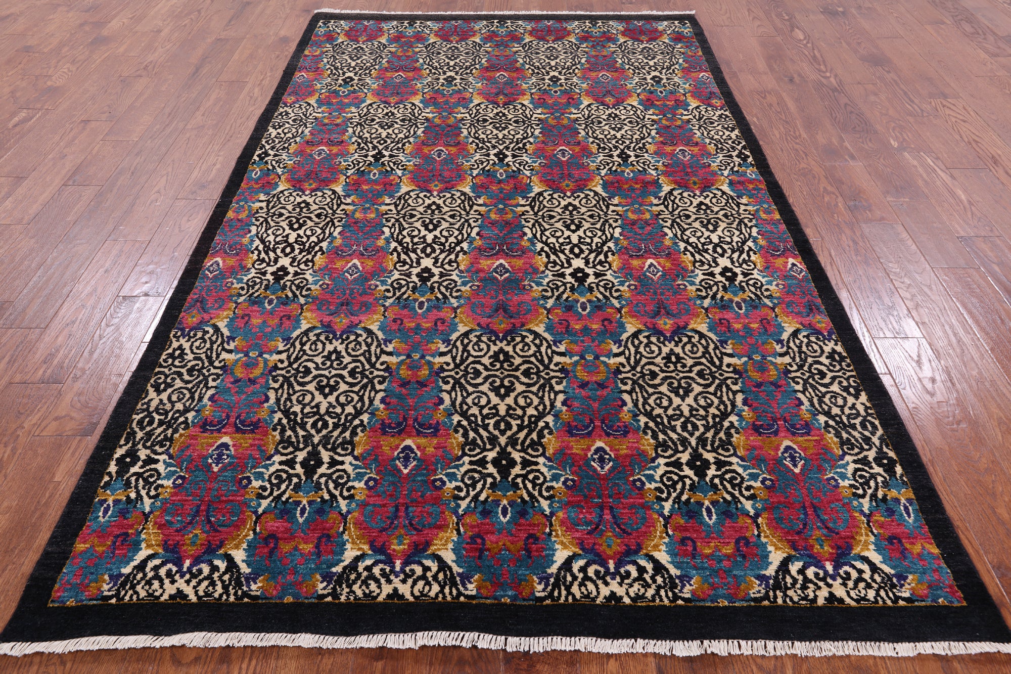 William Morris Hand Knotted Wool Rug - 5' 8" X 9' 5" - Golden Nile