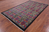 William Morris Hand Knotted Wool Rug - 5' 8" X 9' 5" - Golden Nile