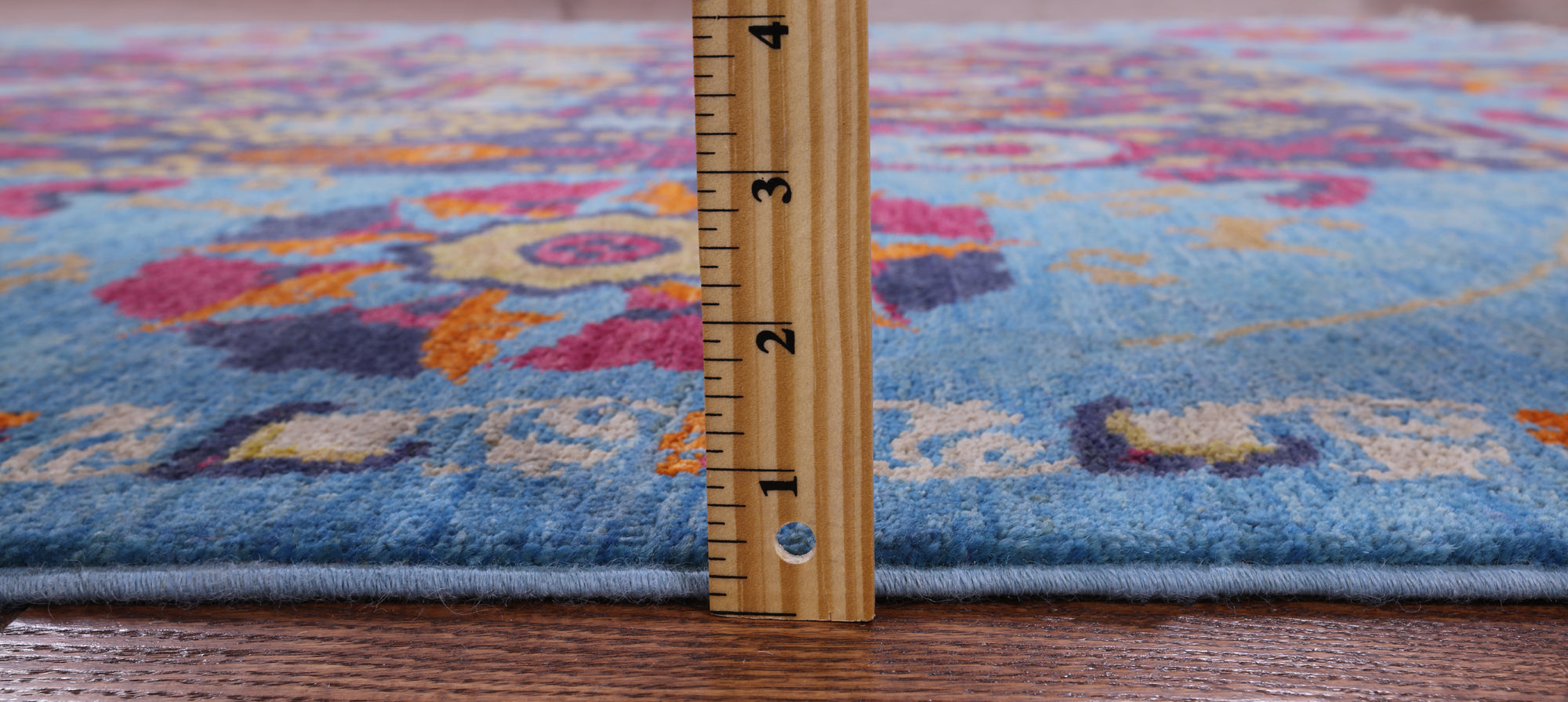 William Morris Hand Knotted Wool Rug - 6' 0" X 8' 3" - Golden Nile