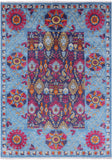 William Morris Hand Knotted Wool Rug - 6' 0" X 8' 3" - Golden Nile