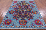 William Morris Hand Knotted Wool Rug - 6' 0" X 8' 3" - Golden Nile