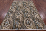 William Morris Handmade Wool Rug - 6' 0" X 9' 3" - Golden Nile