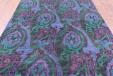 William Morris Hand Knotted Wool Rug - 6' 0" X 9' 0'' - Golden Nile