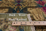 Green William Morris Handmade Wool Area Rug - 6' 0" X 8' 7" - Golden Nile