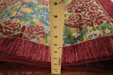 Square William Morris Handmade Wool Area Rug - 5' 11" X 6' 1" - Golden Nile