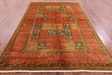 William Morris Hand Knotted Wool Rug - 6' 2" X 9' 1" - Golden Nile