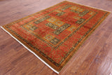 William Morris Hand Knotted Wool Rug - 6' 2" X 9' 1" - Golden Nile