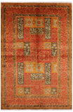 William Morris Hand Knotted Wool Rug - 6' 2" X 9' 1" - Golden Nile