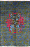 William Morris Handmade Wool Rug - 5' 11" X 9' 0" - Golden Nile