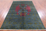 William Morris Handmade Wool Rug - 5' 11" X 9' 0" - Golden Nile
