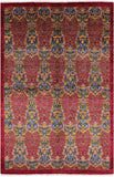 William Morris Hand Knotted Wool Area Rug - 6' 0" X 9' 2" - Golden Nile