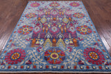 William Morris Handmade Wool Rug - 6' 0" X 8' 10" - Golden Nile