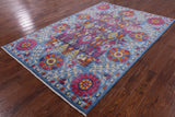 William Morris Handmade Wool Rug - 6' 0" X 8' 10" - Golden Nile