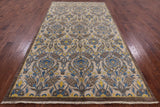 William Morris Handmade Wool Area Rug - 6' 0" X 11' 2" - Golden Nile