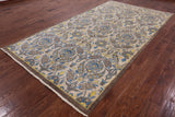 William Morris Handmade Wool Area Rug - 6' 0" X 11' 2" - Golden Nile