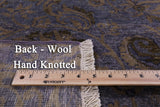Purple William Morris Hand Knotted Wool Rug - 6' 0" X 8' 6" - Golden Nile