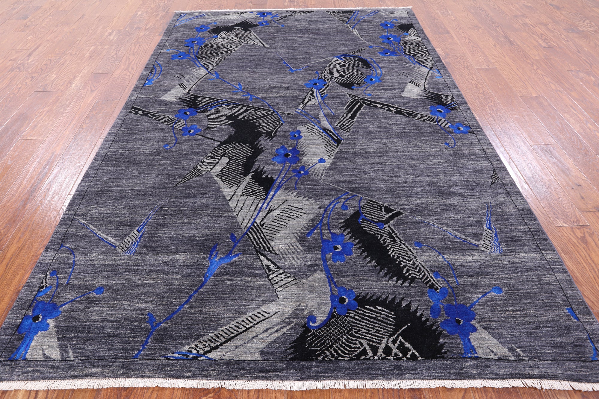 William Morris Handmade Wool Rug - 6' 0" X 9' 0" - Golden Nile