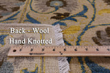 Ivory William Morris Hand Knotted Wool Rug - 6' 3" X 8' 5" - Golden Nile