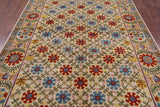 Ivory William Morris Hand Knotted Wool Rug - 5' 11" X 9' 1" - Golden Nile