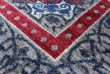 Grey William Morris Handmade Wool Rug - 5' 1" X 8' 1" - Golden Nile