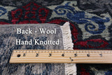 Grey William Morris Handmade Wool Rug - 5' 1" X 8' 1" - Golden Nile
